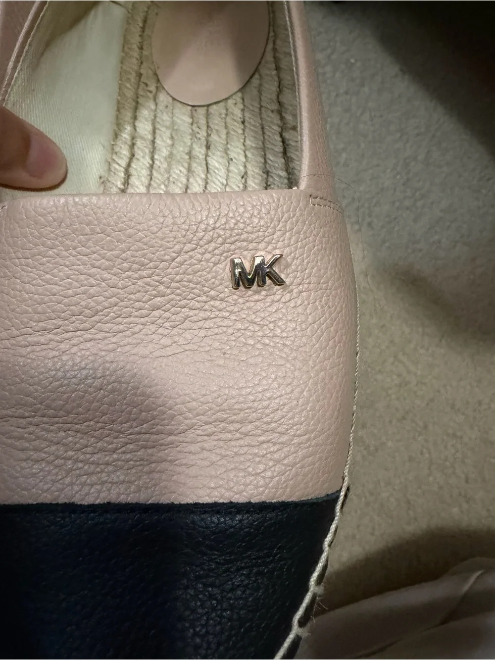 MICHAEL Michael Kors Kendrick Colorblock Leather Espadrille Flats Sz 8.5